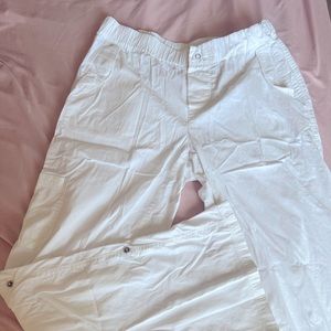 Gap y2k white cargos